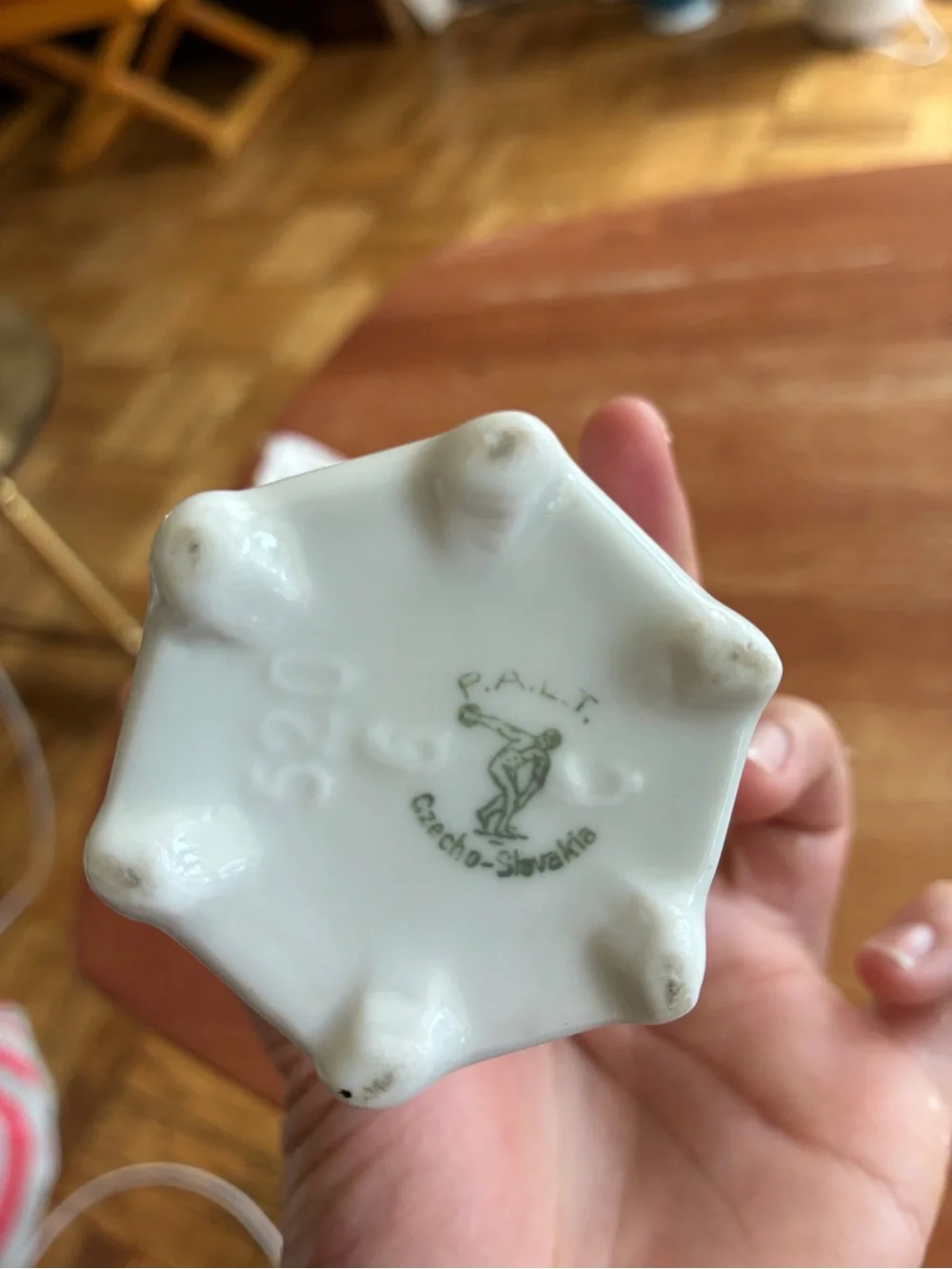 antique souvenir porcelain bud vase